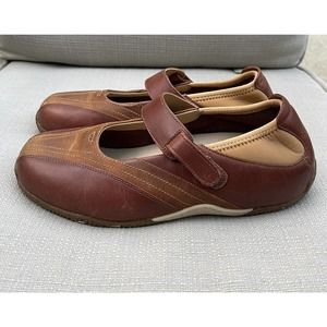 ZUMFOOT BROWN LEATHER SHOES ARCH BACK SUPPORT US 7-7.5 EUR 37 MARYJANE STYLE